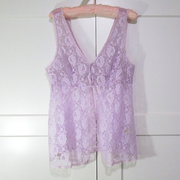 Vintage Delicates Flyaway Lacy Babydoll L - Picture 2 of 9